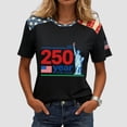 thumbnail image 2 of idosla 250 Anniversary USA Shirt Women 250Th Anniversary Tshirt 1776-2026 Patriotic Shirts American Flag Eagle Tops (Red, L), 2 of 6