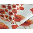 thumbnail image 4 of Ambesonne Flower Quilted Bedspread Set 3 Pcs, Poppies Garden Floral, Queen Size, Scarlet White Red, 4 of 5