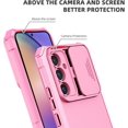 thumbnail image 3 of for Samsung Galaxy A54 5G Phone Case with Tempered Glass Screen Protector Slide Camera Lens Kickstand Military-Grade Bumpers  Shockproof Protective Cover for Women Men Girls Rose Gold, 3 of 14