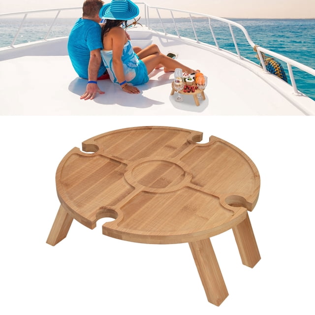 Picnic Desk, Firm Professional Design Outdoor Wine Table Stable Structure for Fishing for Picnic for Courtyard