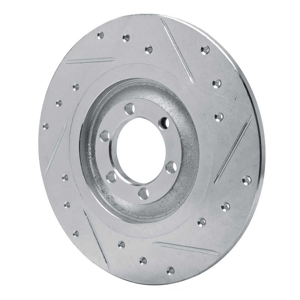 Dynamic Friction Company 631-16003L DFC Brake Rotor - Drilled And Slotted - Silver
