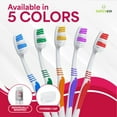 thumbnail image 6 of Bulk Toothbrushes (25 Pack) With Hygienic Covers, Individually Wrapped Multi Colors, Classic Medium Soft (25 Pack), 6 of 8