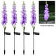 thumbnail image 3 of 4 Uds Delphinium luces solares de jardín IP65 impermeable al aire libre Solar Delphinium luz LED para decoración de Patio y regalo para la madre, 3 of 6