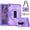 Purple, variant on Dteck Rotating Hand Strap Shockproof Case for Samsung Galaxy Tab A9 Plus 11 Inch Tablet Case with Screen Protector Soft TPU Film, Blue