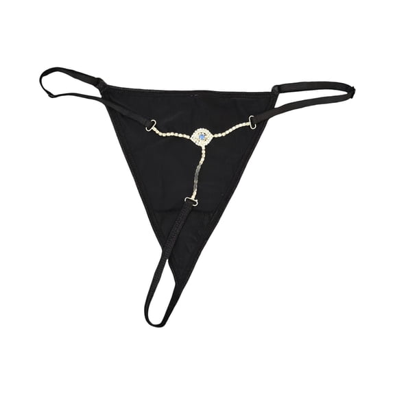 Puliio Women's Heart‑Chain Strap G‑String Thong Underwear Adjustable Lace Sexy Panties