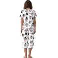 thumbnail image 2 of DISNIMO Ladybug Floral Printed Pajama Set for Women, Soft Sleepwear Summer 2 Piece Pjs Set Round Neck Tops and Capri Pant Lounge, 2XL, 2 of 7