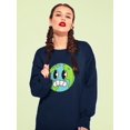 thumbnail image 2 of Worried World Toon Style Sweatshirt Women -Image by Shutterstock, Female 5X-Large, 2 of 4