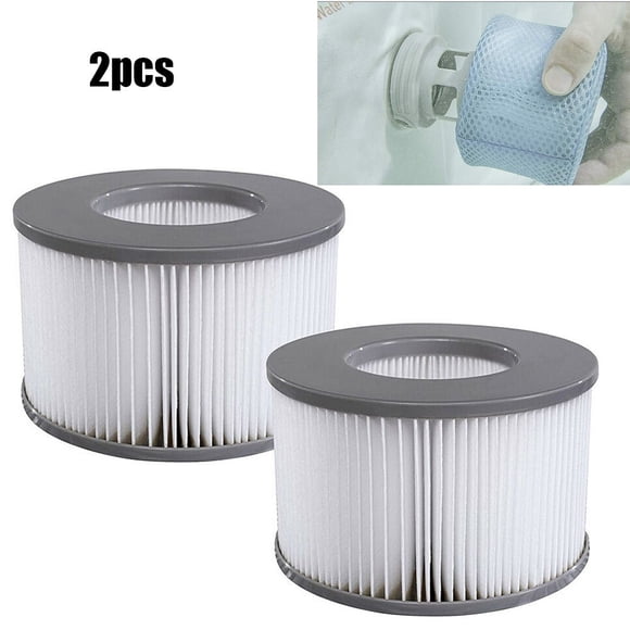 Allume Lot de 2 pour MSPA B0303499 Cartouches de Filtre pour Spa 10,8 cm x 6,7 cm comme Montré