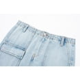 thumbnail image 5 of HH TRAF Verano Femenino Nuevas Faldas Mini Elegantes Botones Bolsillos Decoración Cremallera Azul Cintura Alta Mujeres Casual Falda Vaquera Corta Mujer, 5 of 5