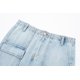 thumbnail image 5 of HH TRAF Verano Femenino Nuevas Faldas Mini Elegantes Botones Bolsillos Decoración Cremallera Azul Cintura Alta Mujeres Casual Falda Vaquera Corta Mujer, 5 of 5