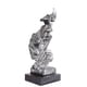 thumbnail image 1 of Estatua hecha a mano de resina Adorno de escultura de arte abstracto Decoración de escritorio de oficina en casa, Plata Eigraketly HA8283-01B, 1 of 6