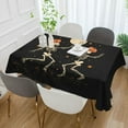 thumbnail image 2 of Yayeee Tablecloths 54" x 54" Rectangle Wrinkle Resistant Party Table Cover, Black Halloween Dancing, 2 of 8