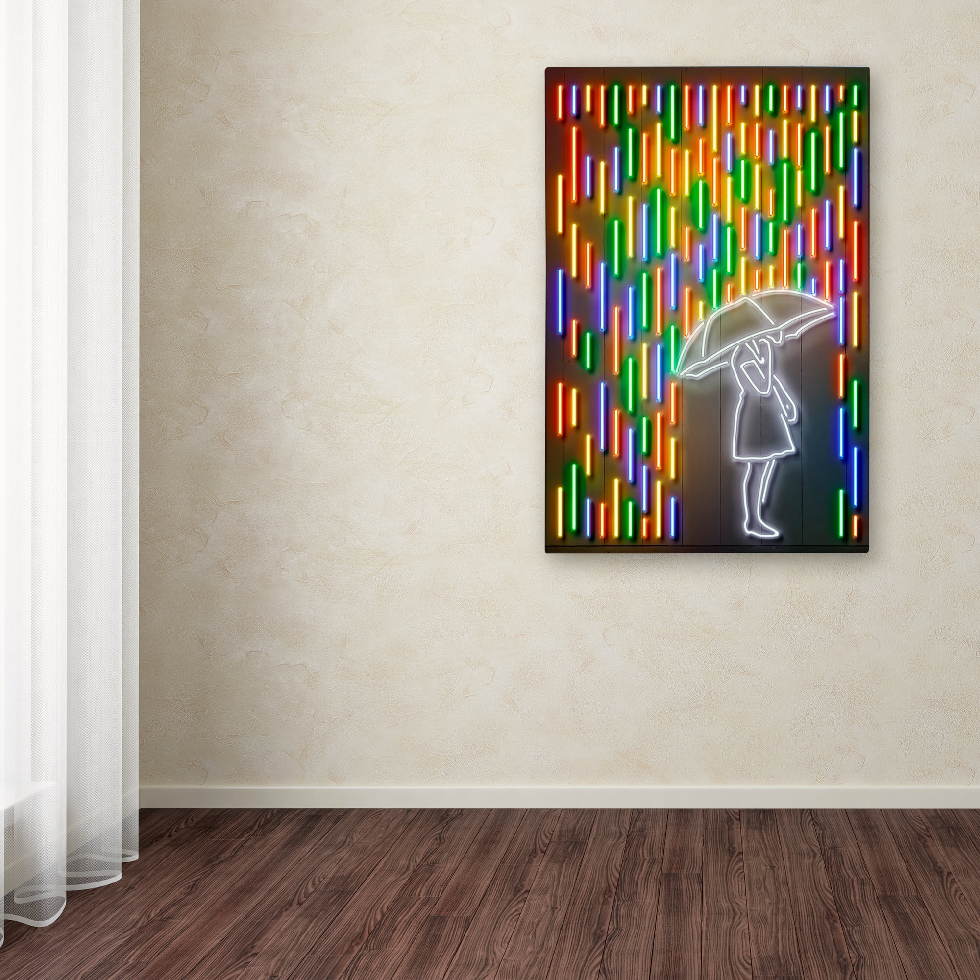 Trademark Fine Art 'Rain' Canvas Art by Octavian Mielu