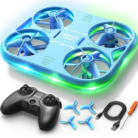 A-Sonic XS69902 Mini Drone with LED Lights - X880 Stunt Quadcopter with 3D Flip - Altitude Hold - Headless Mode Kids Drone with Full Protection - Perfect Helicopter Toy Gift for Boys & Girls
