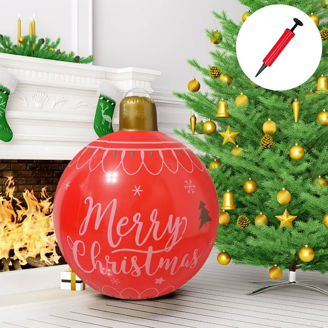 Fiudx Decoración Navideña Inflable de Pvc, Ligera y Portátil, Segura para Exteriores, Resistente Al Viento, Multiusos para Fiestas y Reuniones Familiares. Juego de 1 Pieza.