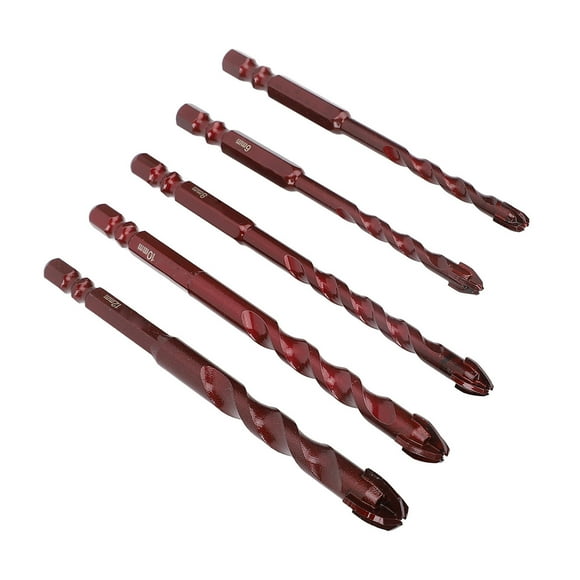 Masonry Drill Bit Set, Masonry Drill Bits 5 Pcs for Brick Wall Marble