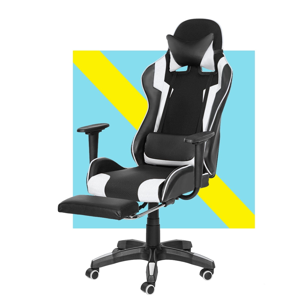 cheapest gaming chair with footrest