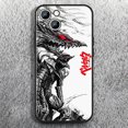 thumbnail image 3 of Berserk-funda suave de Anime para teléfono móvil Apple, carcasa negra para iPhone 15, 14, 13, 12, 11, XS, XR, X, 8, 7, 6, 6S Pro Max Plus Mini, 3 of 5