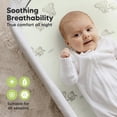 thumbnail image 4 of Sábanas de capazo KeaBabies Soothe, 100% algodón, paquete de 2 (Elly), 4 of 9