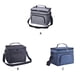 thumbnail image 3 of Guardurnaity Fiambrera, bolsa de papel de aluminio, bolsas enfriadoras de alimentos, tela Oxford, almacenamiento de Picnic, gran capacidad, multifunción, Bolsas de mensajero y de hombro Azul marino Guardurnaity AP012493-03, 3 of 6