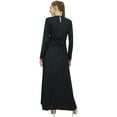 thumbnail image 2 of Bimba Women's Black Rayon Aari Work Long Maxi Casual Dress With Pockets-24, 2 of 4