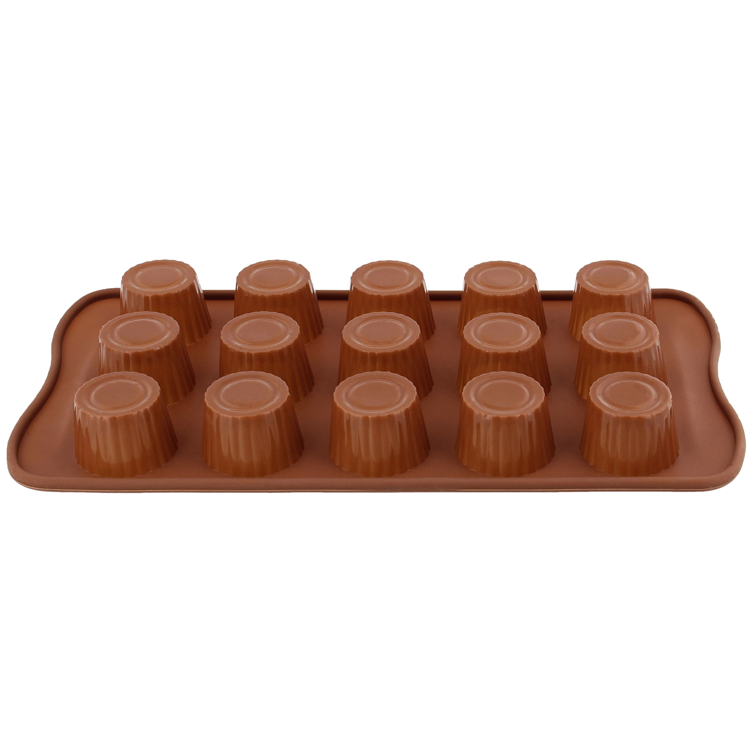  SiliFine Cake Puck Mold Set Different Sizes 12 Cavity Chocolate  Silicone Mold with Tray, Silicone Spatula, Piping Bag, Scraper Silicone Cake  Baking Mold for Chocolate Candy Covered Dessert Molds: Home 