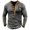 Gray, variant on Mens Shirts, Mens Retro Henley Shirts Muscle Long Sleeve Button Cotton T-Shirt Slim Fit Casual Washed Top