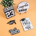 thumbnail image 6 of Bobasndm 7 Pcs Graduation Tiered Tray Decor Class of 2023 Table Decorations Congrats Wood Signs Tiered Tray Decorations Set Graduation Gifts for Graduation Ceremony Home Party Holiday, 6 of 9