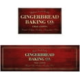 thumbnail image 2 of Kitchen Rugs and Mats Set of 2 Christmas Gingerbread Baking on Vintage Red Wood Plank Kitchen Sink Mat,Non-Slip Area Runner Rug,Washable Floor Mat for Home Dining Room Office 18"x30"+18"x48", 2 of 6