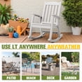 thumbnail image 4 of Homall Outdoor Rocking Chair Resin All-Weather Resistant High-Back Rocker for Patio, Garden, 4 of 8