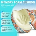 thumbnail image 5 of Premium Paisley Pattern Memory Foam Seat Cushion Ergonomic Chair Pad for Office Chair, Car, Airplane & Bleachers Sciatica, Tailbone Hip & Back Pain Relief - Chair Cushion for Long Office Workers., 5 of 5