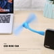thumbnail image 1 of Mini ventilador USB portátil y flexible para Power Bank/Notebook Summer Gadget (Azul), 1 of 6