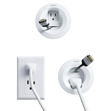 SANUS Vuepoint in-wall Cable Concealer Power Grommet Kit for Mounted TVs - FPACM1