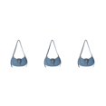 thumbnail image 1 of relayinert Gifts Fashionable And Versatile Handbags For Loved Ones Convenient And Practical Shoulder Bags misty blue 3Set, 1 of 6