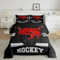 thumbnail image 2 of Castle Fairy Boys Girls Ice Hockey Print Bedding Comforter Set 2pcs,Sport Theme Twin Comforter Sets Microfiber,Ball Gamer Breathable Bedding Set,Ultra Soft Home Decor,Reversible, 2 of 8
