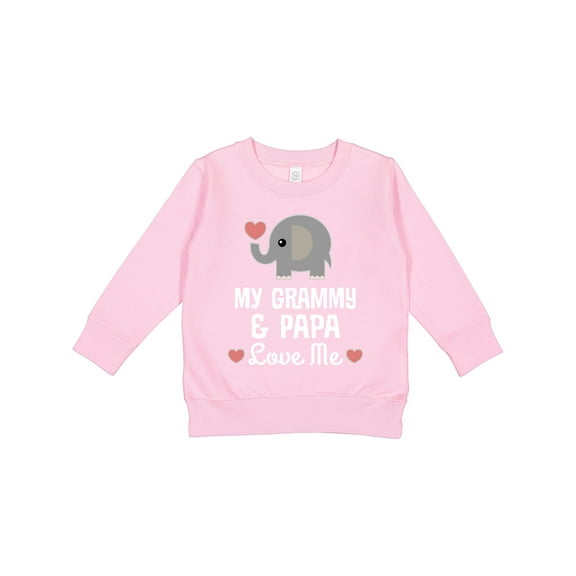 Inktastic Grammy and Papa Love Me Grandchild Toddler Sweatshirt