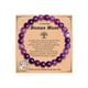 thumbnail image 5 of Pulsera de Piedra Natural Púrpura Tianhe Esmerilado Piedra Volcánica con Tarjeta Pulsera de Piedra Natural, 5 of 8