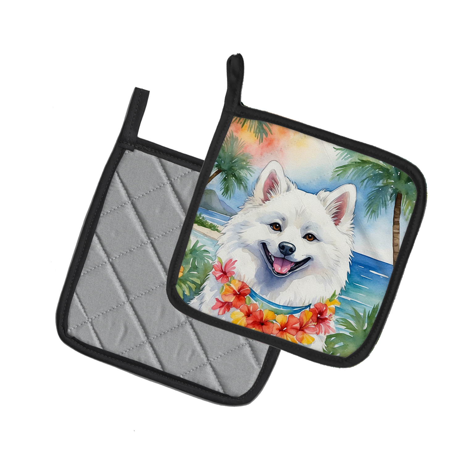 Carolines Treasures DAC6352PTHD 7.5 x 7.5 in. Unisex Eskimo Luau Pair of Pot Holder