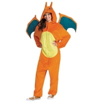 Disguise Adult Deluxe Charizard Jumpsuit Costume - Size Medium
