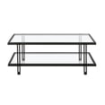 thumbnail image 6 of Evelyn&Zoe 17" Contemporary Clean Lined Metal Coffee Table in Black/Bronze Finish, 6 of 7
