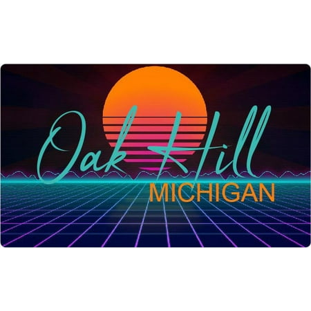 

Fostoria Michigan 4 X 2.25-Inch Fridge Magnet Retro Neon Design