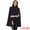 Dark Blue, variant on DARING DIVA Women's Winter Vintage Double Breasted Slit Sleeve Cape Coat S Beige