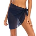 thumbnail image 2 of successthop Swim Cover Up Skirt Women Chiffon Sun Protect Swimwear Beach Wraps Swimsuit Summer Holiday Bathing Suit Navy, 2 of 9