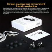 KZ ZS10 PRO 2 in Ear Monitor Headphones, 1DD+4BA Hybrid Wired Earbuds, with 4-Level Tuning Switch, 3-Way Crossover Gaming Earbuds, Silver-Plated IEM Earphones Cable for Musician Audiophile