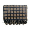 thumbnail image 1 of 3R Studios 4 x 6 Brown and Navy Jute and Cotton Blend Rug with Tassels, 1 of 3