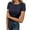 X2 Navy, variant on Women's Short Sleeve T Shirts Crew Neck Slim Fitted Shirts Basic Casual Going Out Tops,Color:Light Pink,Size:M