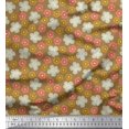 thumbnail image 1 of Soimoi Polyester Crepe Fabric Blossom Floral Printed Fabric 1 Yard 52 Inch Wide, 1 of 3