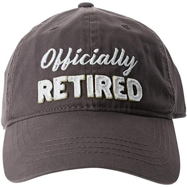 Pavilion Officially Retired Gray Baseball Cap Hat Retirement Gift