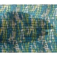 thumbnail image 4 of oneOone Viscose Chiffon Teal Blue Fabric Crocodile Animal Skin Quilting Supplies Print Sewing Fabric By The Yard 42 Inch Wide, 4 of 4