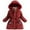 z251222-Red-2, variant on XEGLSBU Toddler Boys Girls Winter Coat Hooded Jacket Wear Thicken Windproof Zipper Warm Outwear Boys Jackets Size 10-12 with Hood Size 7-8 Years
